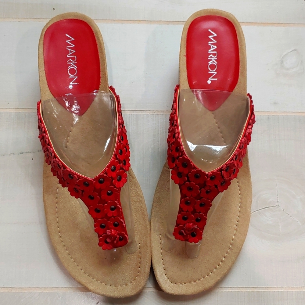 Red strap Markon Sandals